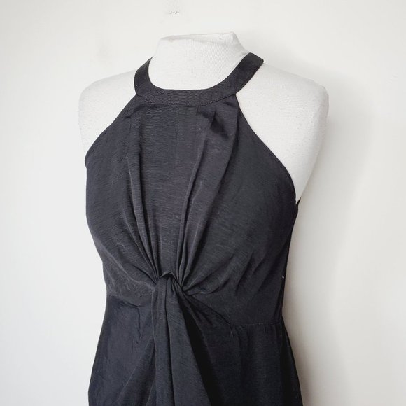 MINKPINK Knotted Front Black Mini Dress - Picture 4 of 12
